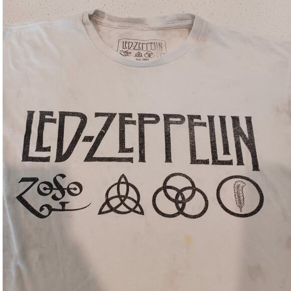 LED ZEPPELIN ZOSO LOGO T-SHIRT Size Medium - Picture 2 of 5